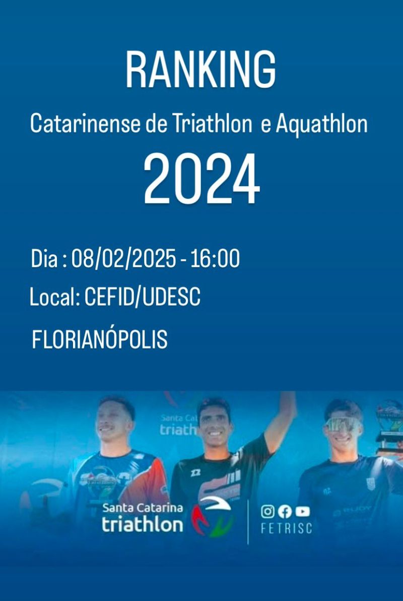 Premiação do Ranking Triathlon e Aquathlon