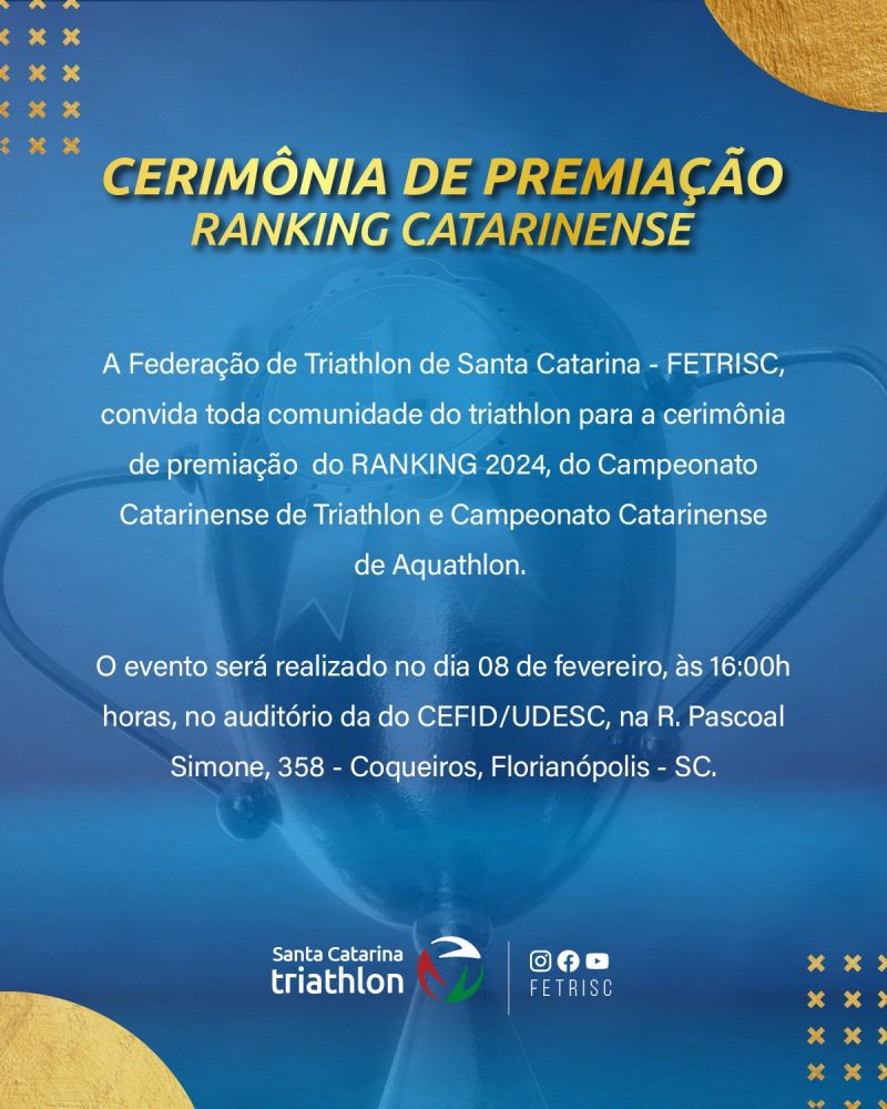 Assembleia FETRISC e Premiação do Ranking 2024